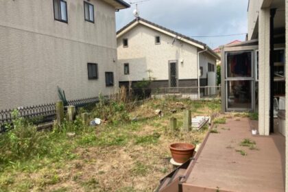 茨城県・神栖市・個人宅・草刈り・伐採・剪定（作業後）