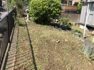 伐採・草刈り・千葉県・船橋市・個人宅・草刈り・伐採・剪定（作業後）