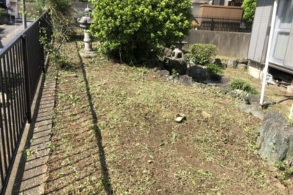 伐採・草刈り・千葉県・船橋市・個人宅・草刈り・伐採・剪定（作業後）